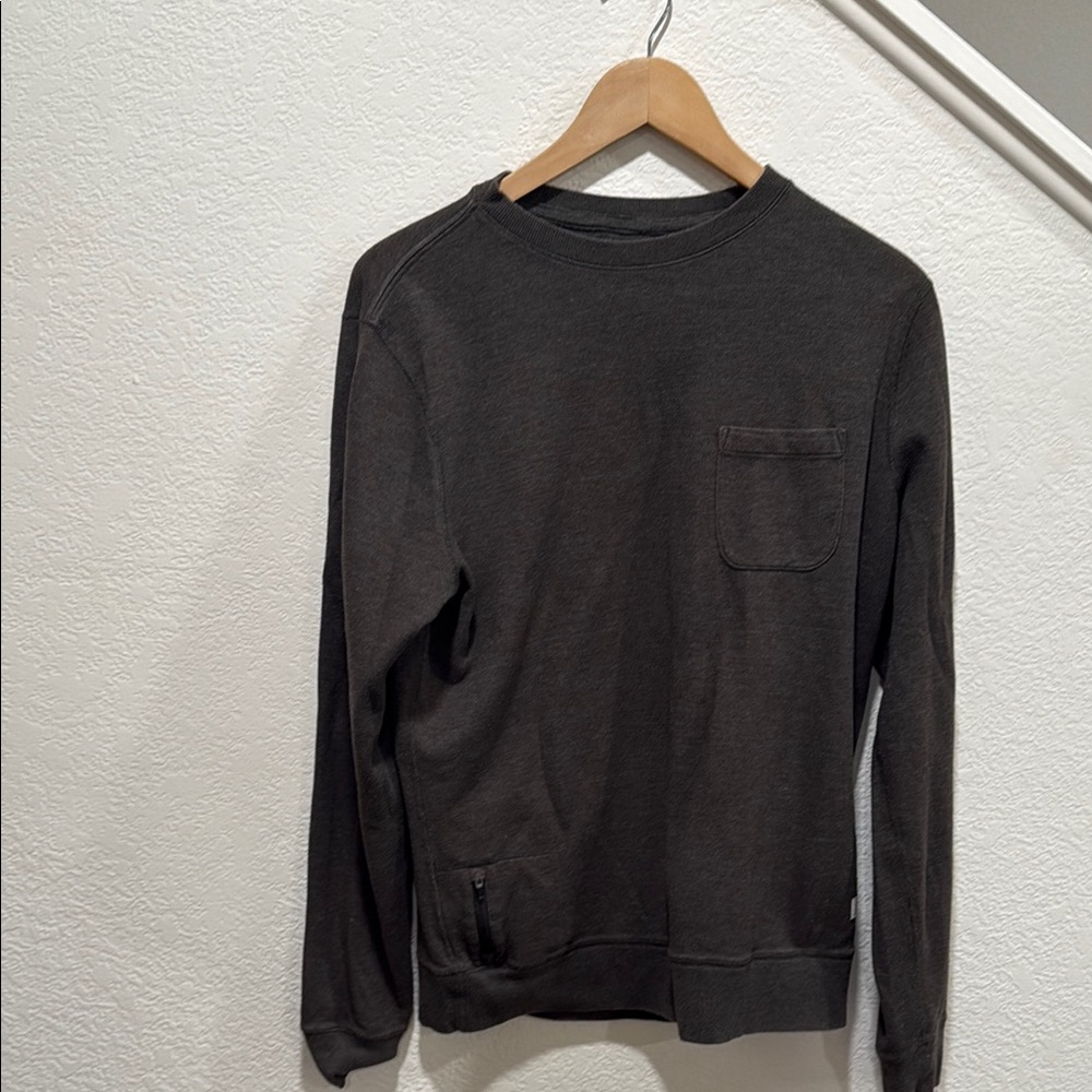 Vuori Men's Crewneck Sweater - Dark Gray